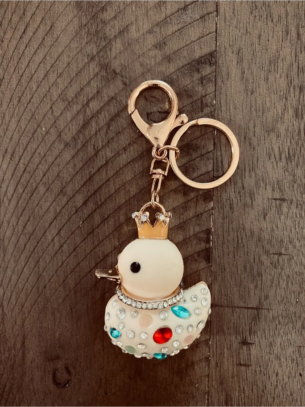 Royal Rubber Duck Bag Charm Keychain